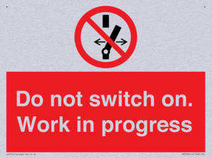 Do not switch on. Work in progress